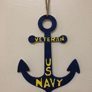 U.S. Navy Veteran wall ornament